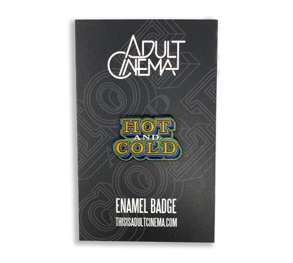 ADULT CINEMA 'HOT AND COLD' ENAMEL BADGE - Image 2